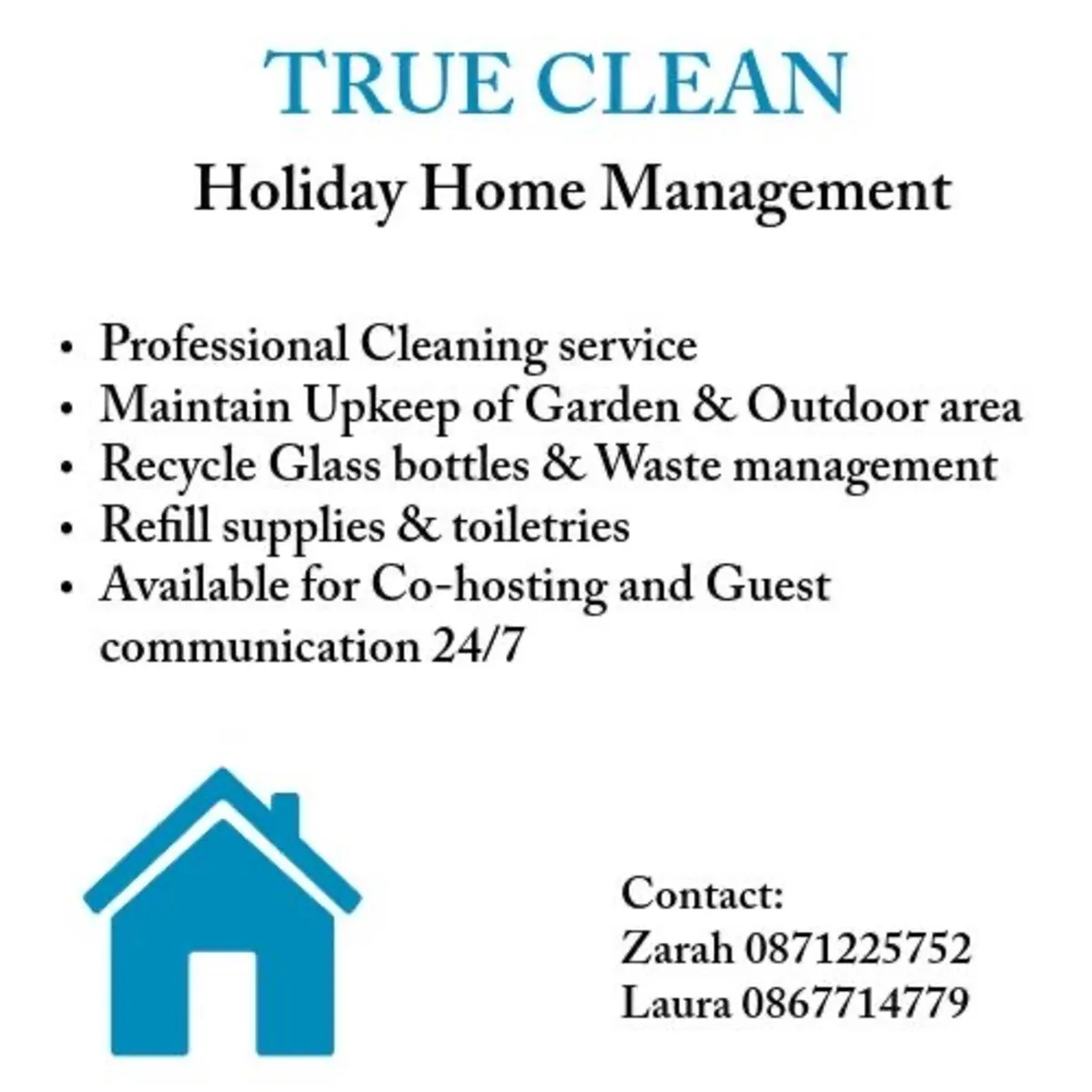 Holiday Home Cleaning/Management