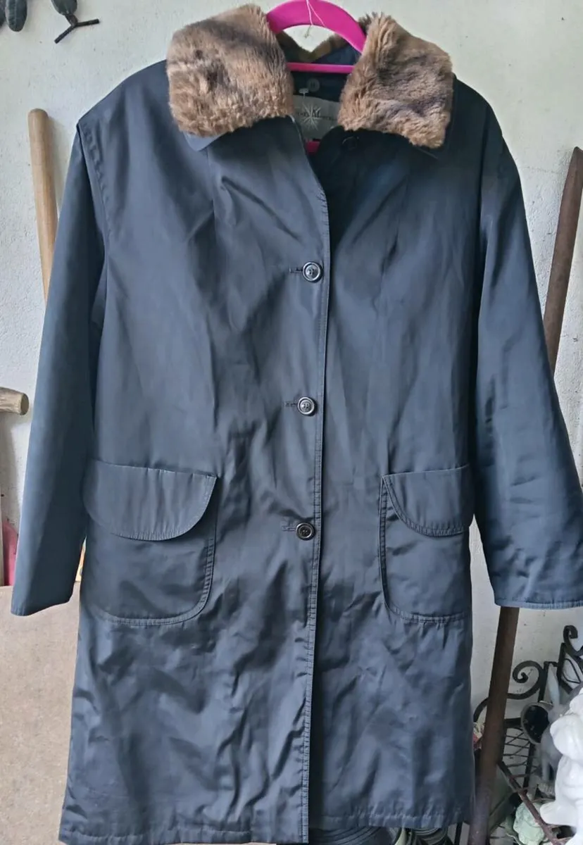 Michael Mortell Ladies Black Rain Coat - Image 1