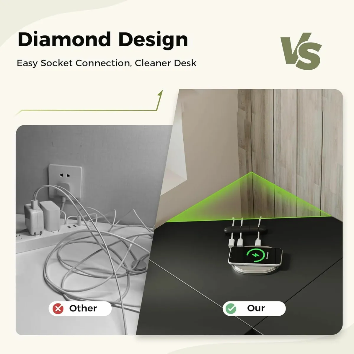 L Shaped Desk 120x110 cm Corner Gaming for Home - Image 4