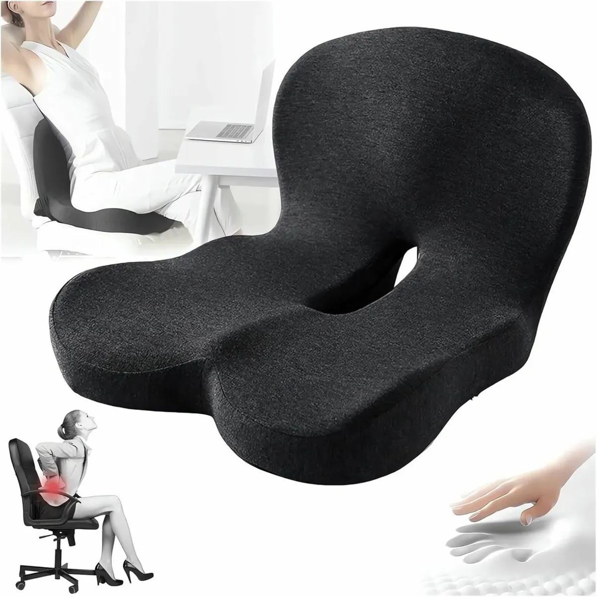 Memory Foam L-Shaped Integrated Seat Cushions for - Image 1