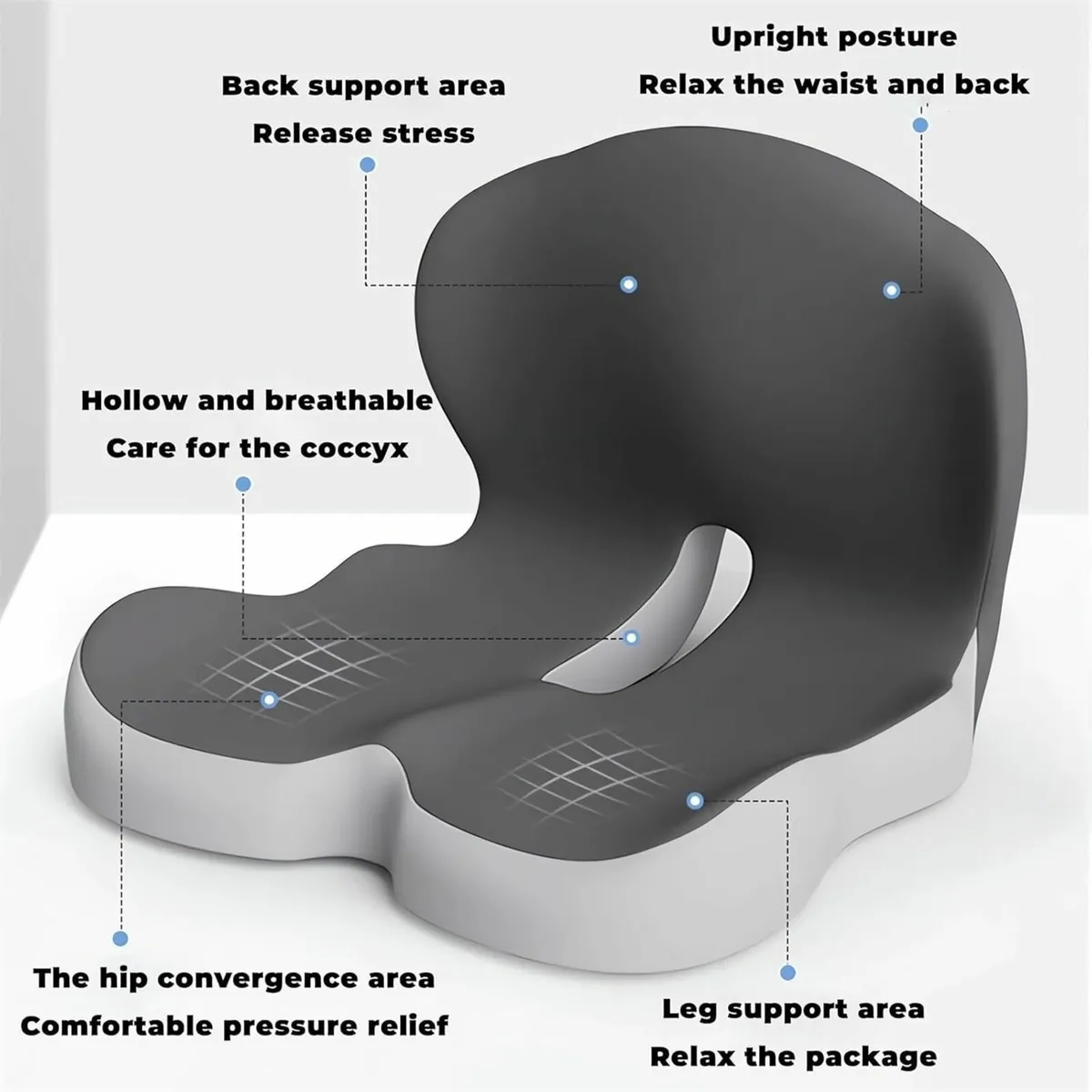 Memory Foam L-Shaped Integrated Seat Cushions for - Image 4