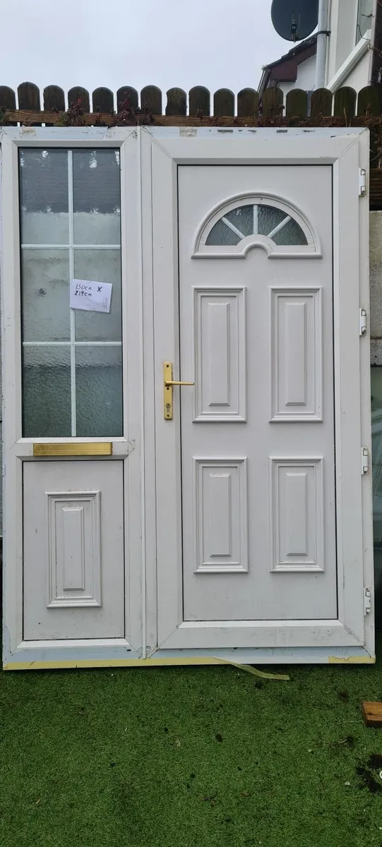 PVC Front door with side panel delivery locally in