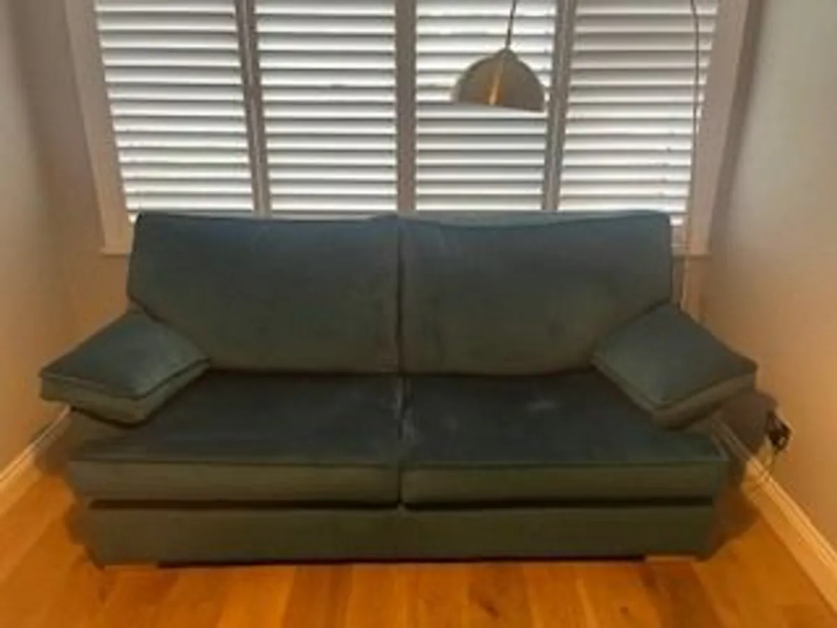 Sofa 3 seater & foot stool - Image 1