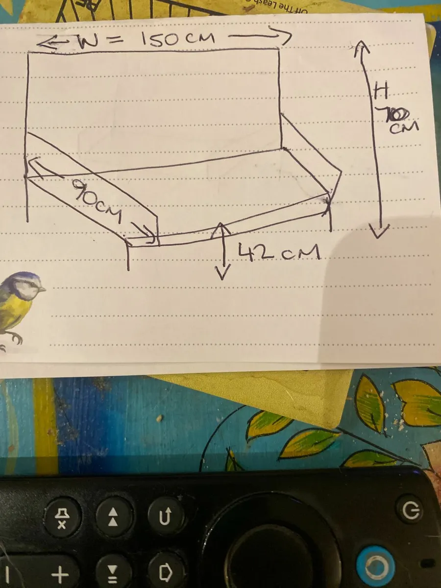 Dark Blue Velvet Sofa - Image 4