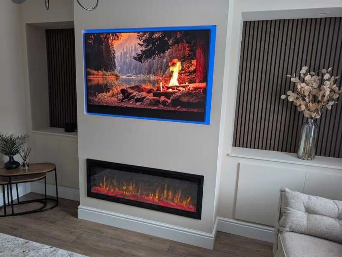 Everflame - Easy install Electric Fireplace - media wall fire - Image 1