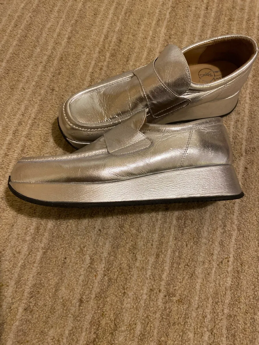 Silver size 6  wedges - Image 2