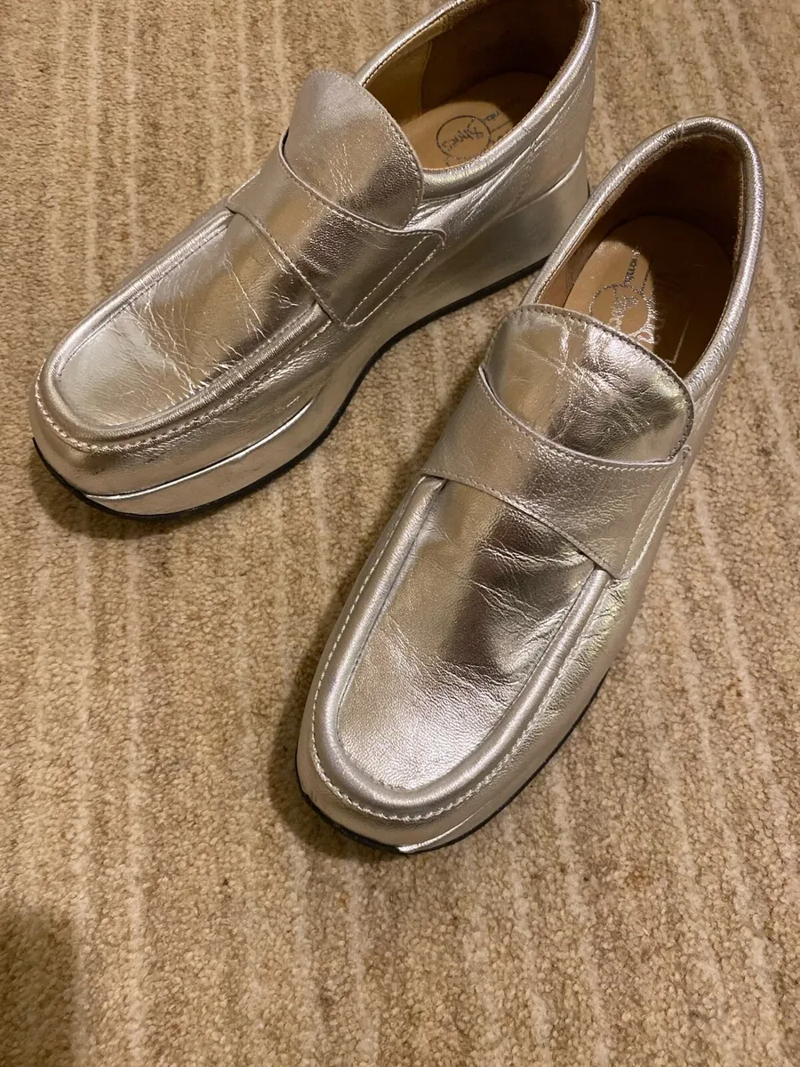 Silver size 6  wedges - Image 3