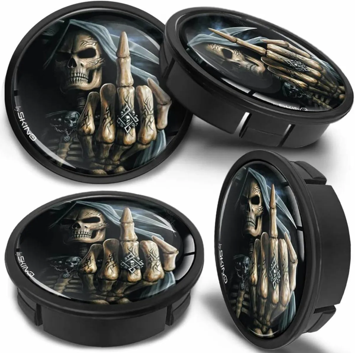 4 x 60mm ABS Car Alloy Wheel Centre Universal Rims - Image 1