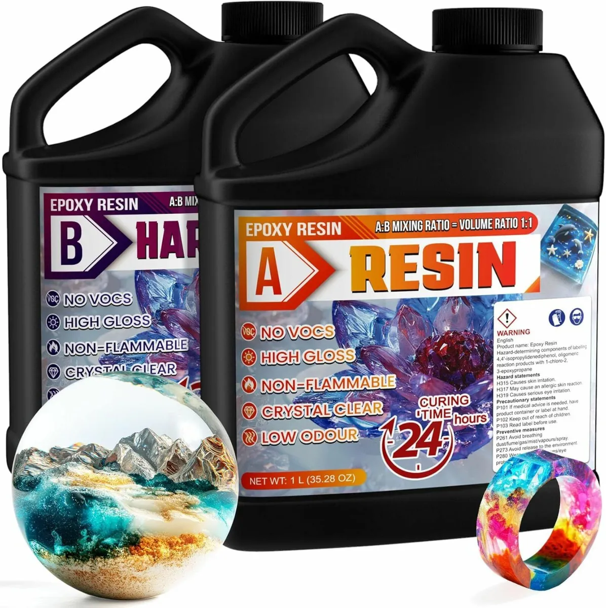 Epoxy Resin - 2L Crystal Clear Resin Kit for Jewel