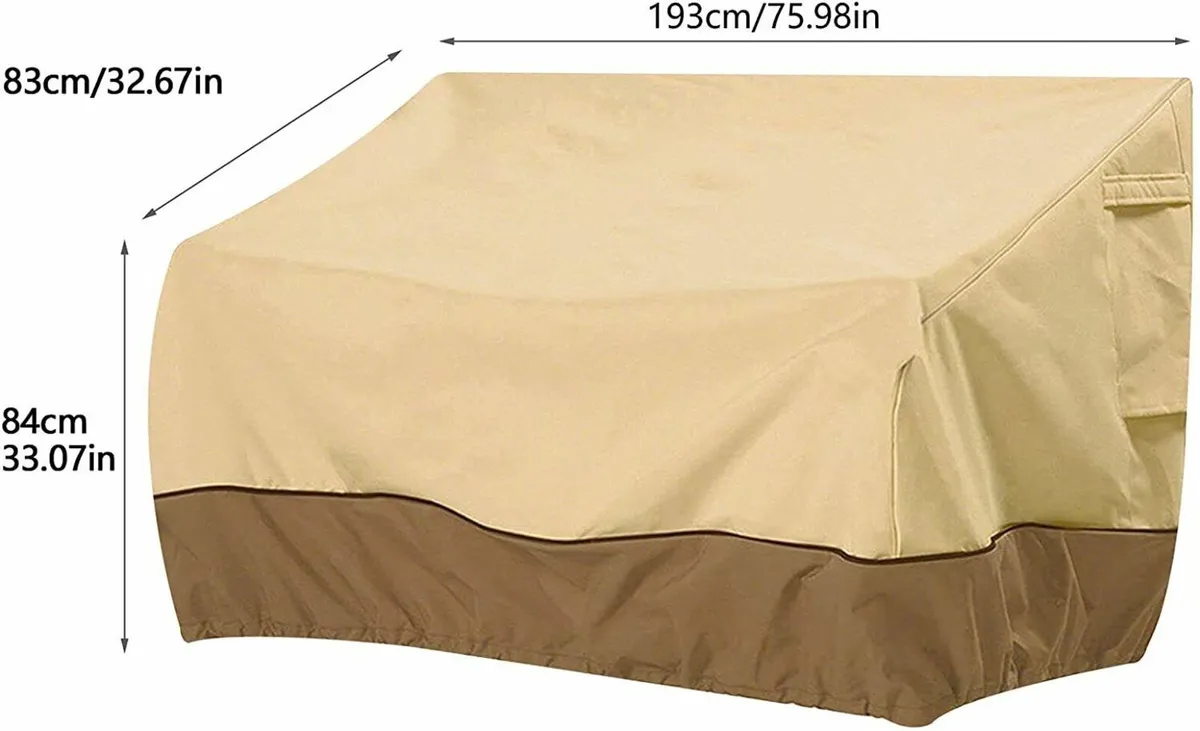 Garden Sofa Cover, Waterproof and UV-Resistant - Image 1