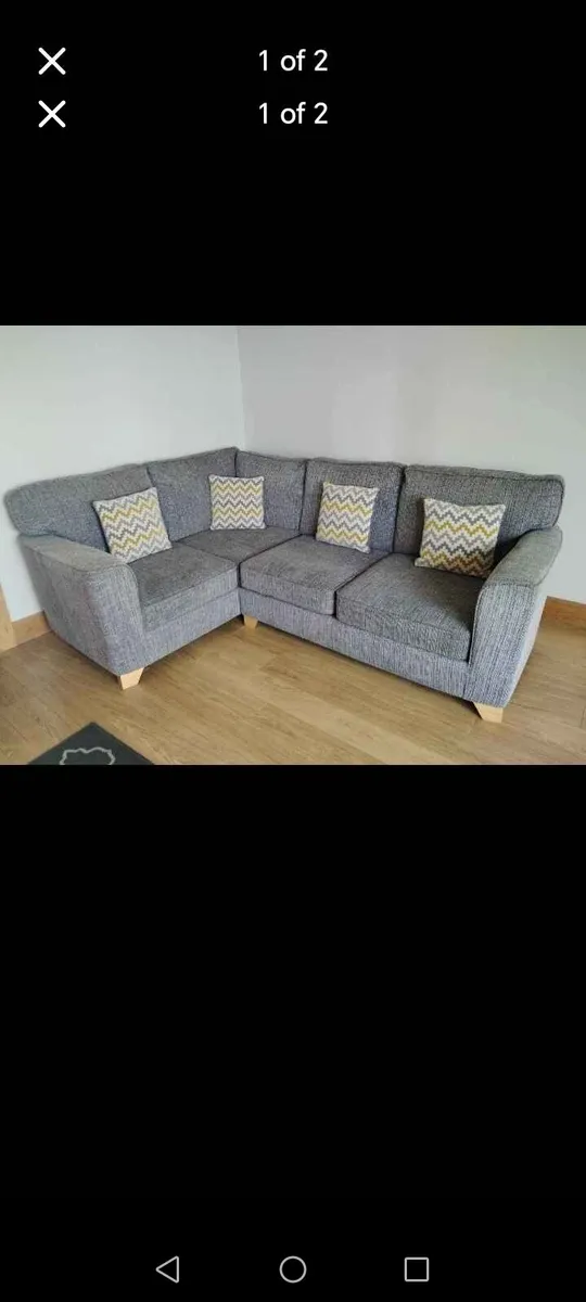 Corner sofa and snuggle chair - Image 1