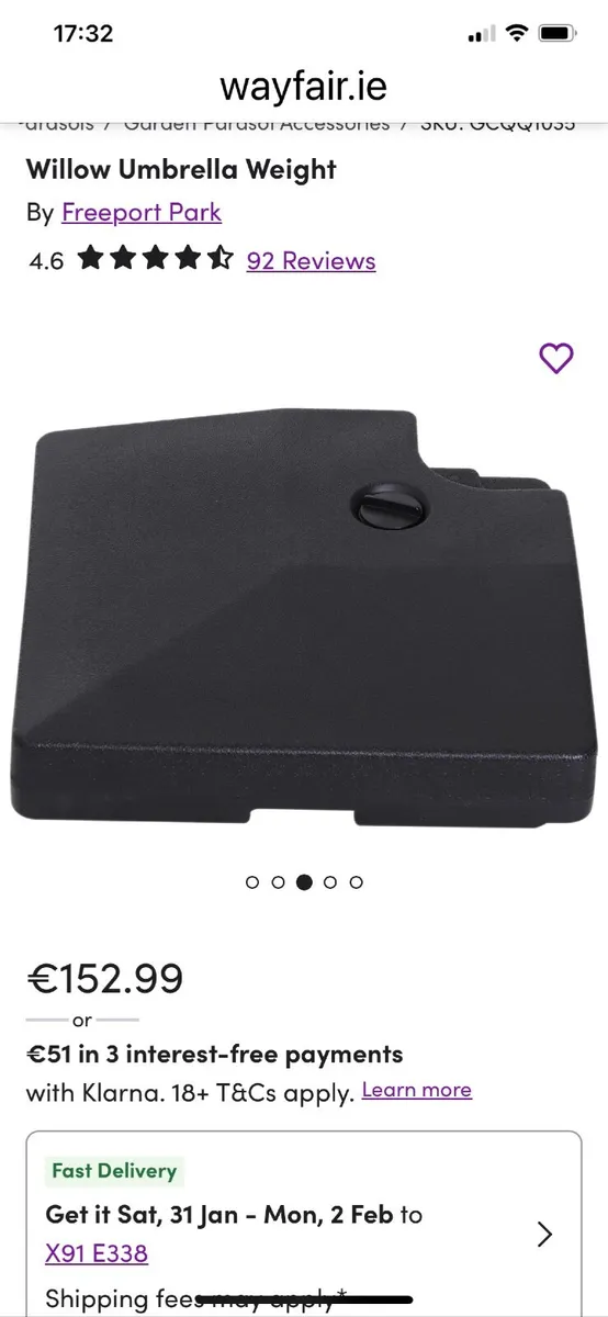 Garden Umberella Weight - Image 4