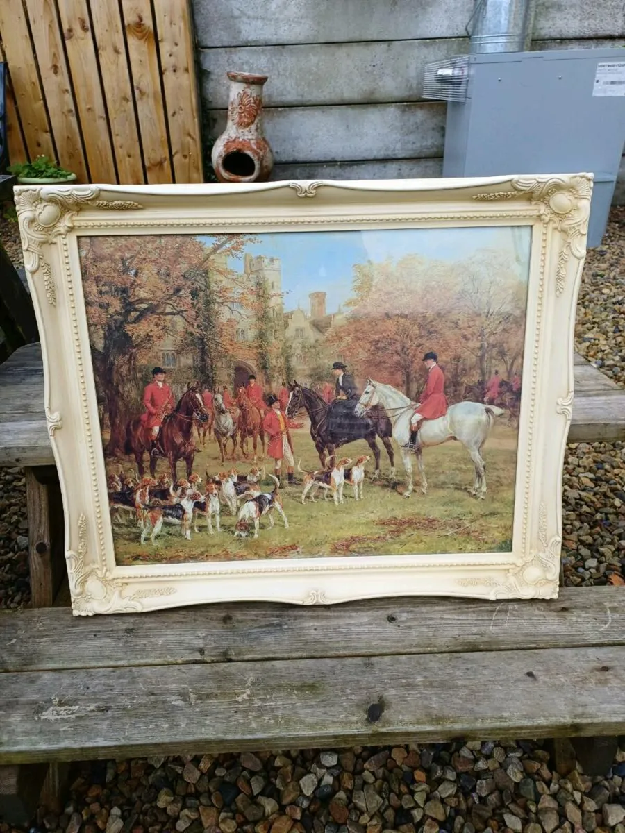 Vintage Fox-Hunting Picture - Image 2