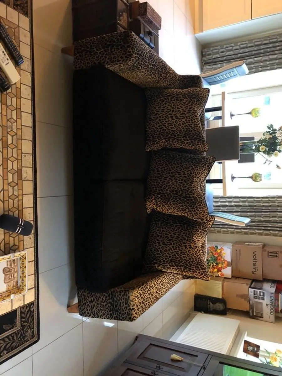 Italian leopard print couch - Image 2