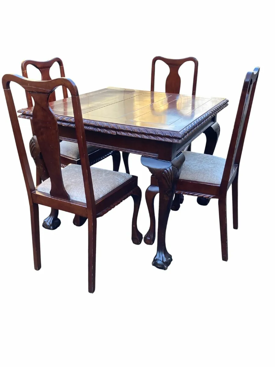 Vintage Table and Chairs - Extending - Image 1