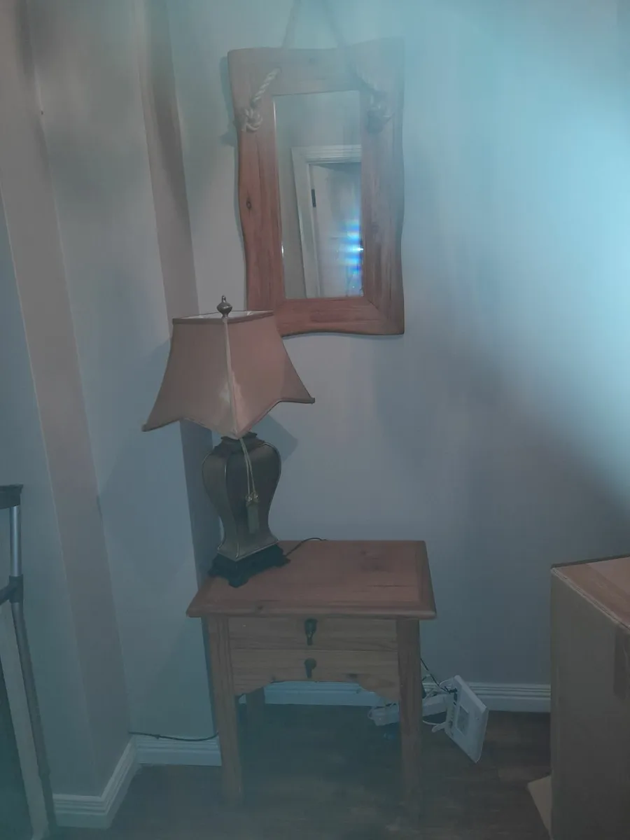 Hall mirror and table