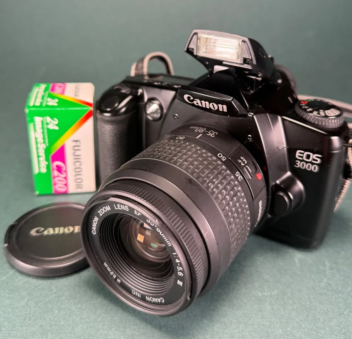 Canon EOS 3000 35mm film SLR camera. - Image 1