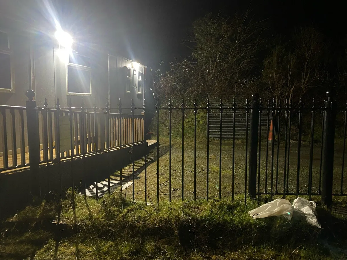 Iron decretive fence and fence poles - Image 1