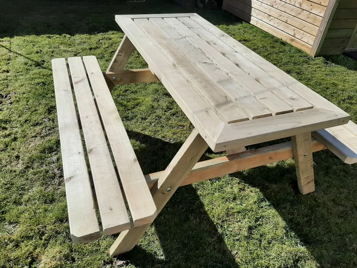 Picnic Table, Free delivery , picnic bench - Image 4