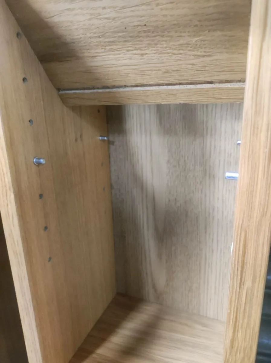 4 Oak Tall office shelves - Image 3