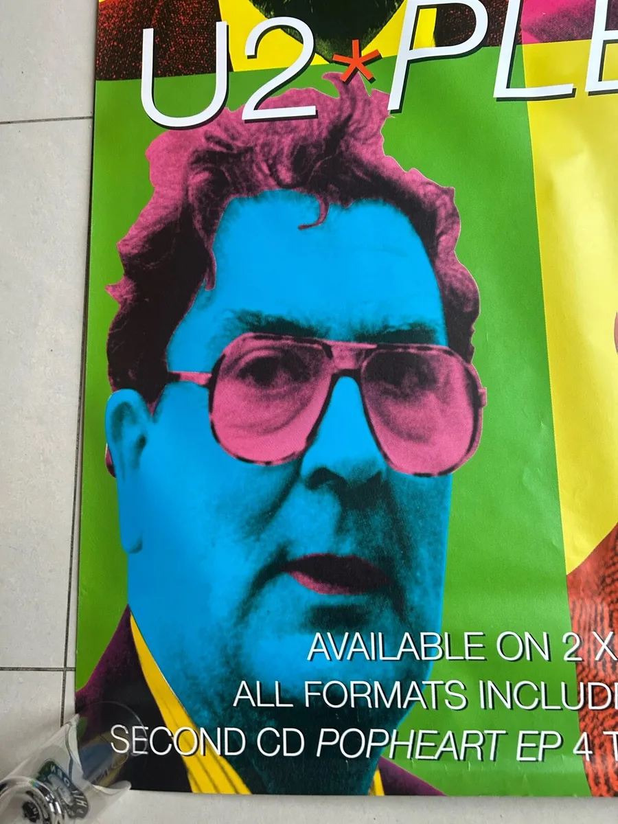 1997 bus shelter U2 Andy Warhol poster huge - Image 4