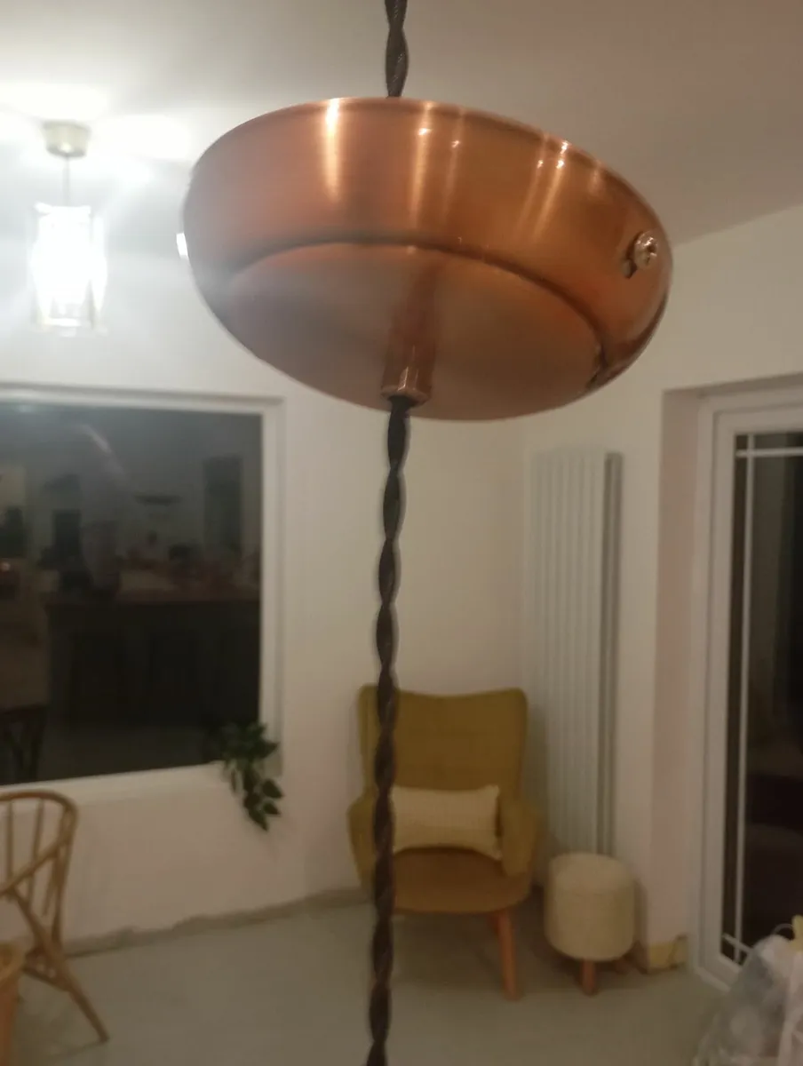 Brass/Copper ceiling light - Image 2