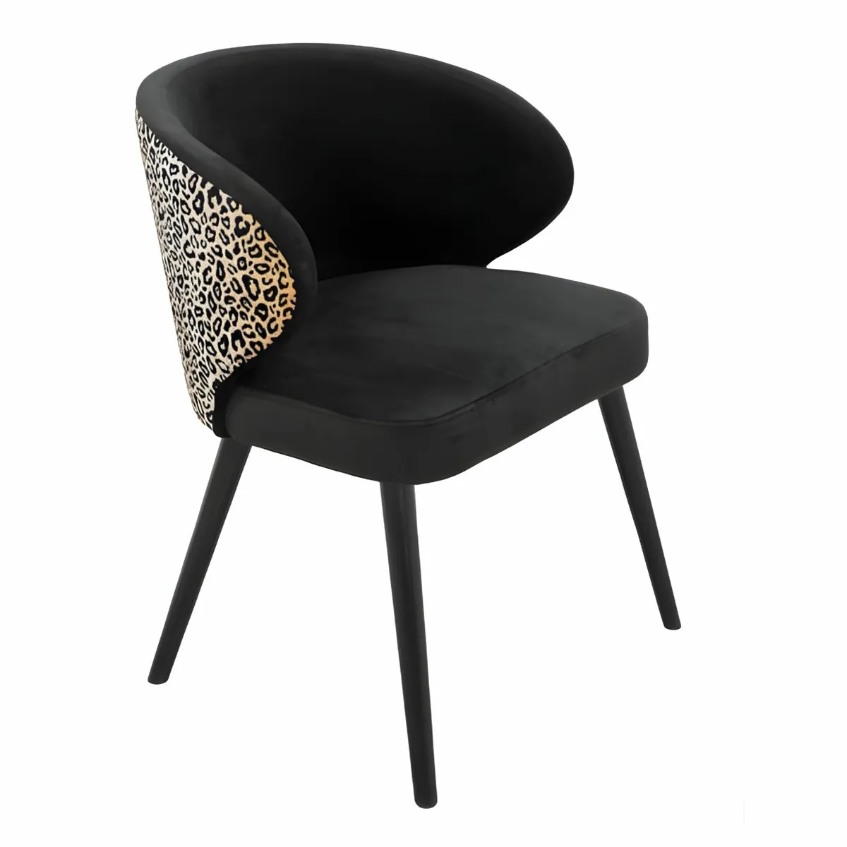 Velvet Panther Accent Chair - Image 1