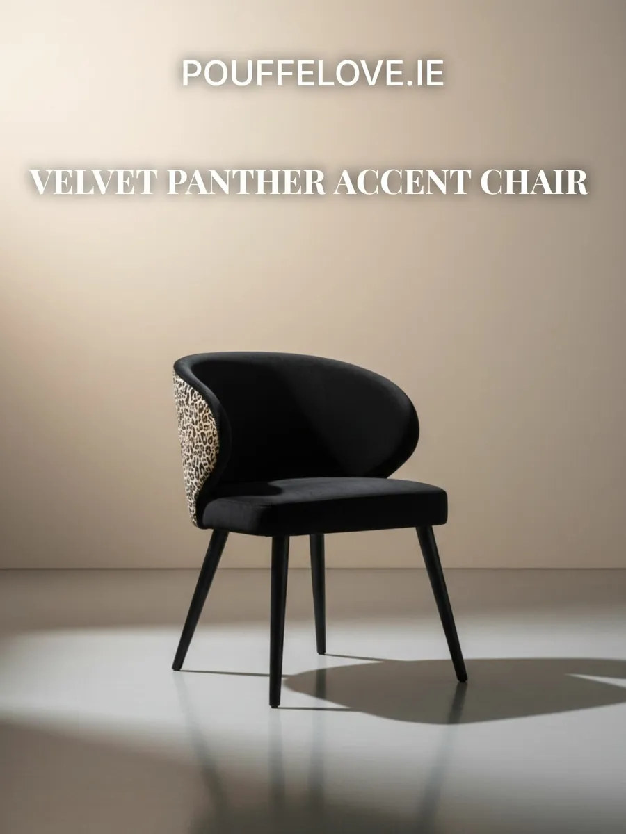 Velvet Panther Accent Chair - Image 4