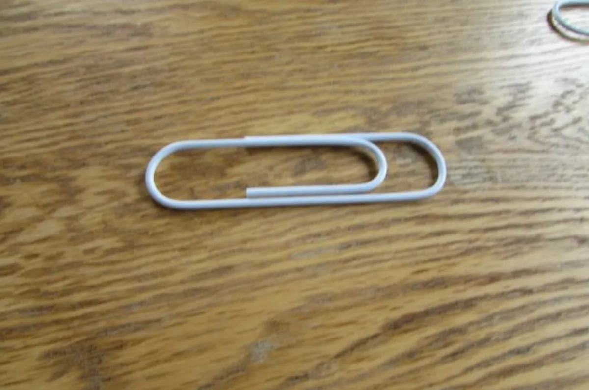 Large Gold and White Plastic Coated Paperclips - Image 3