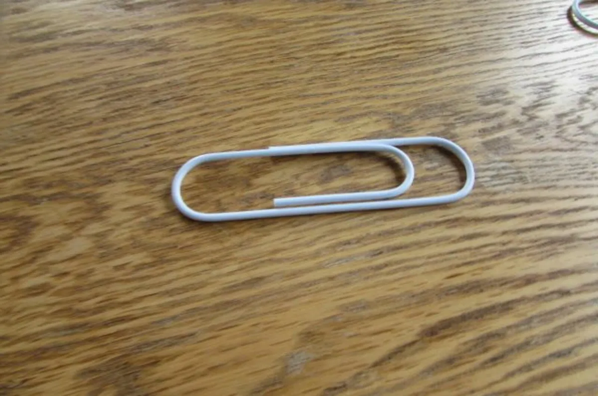 Large Gold and White Plastic Coated Paperclips - Image 4