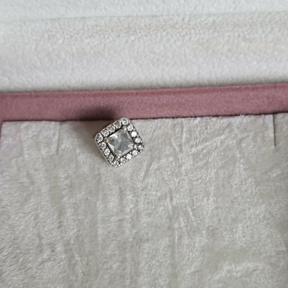 Pandora geometric radiance clear CZ Charm - Image 3