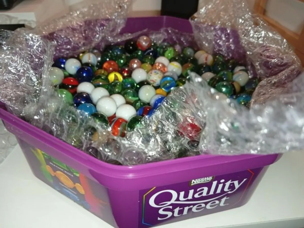 Large Collection Of Regular Size Playing Marbles - Image 1