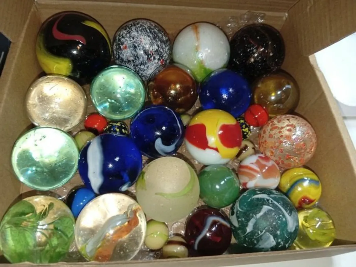 Collection Of Oversize +Regular  Playing Marbles
