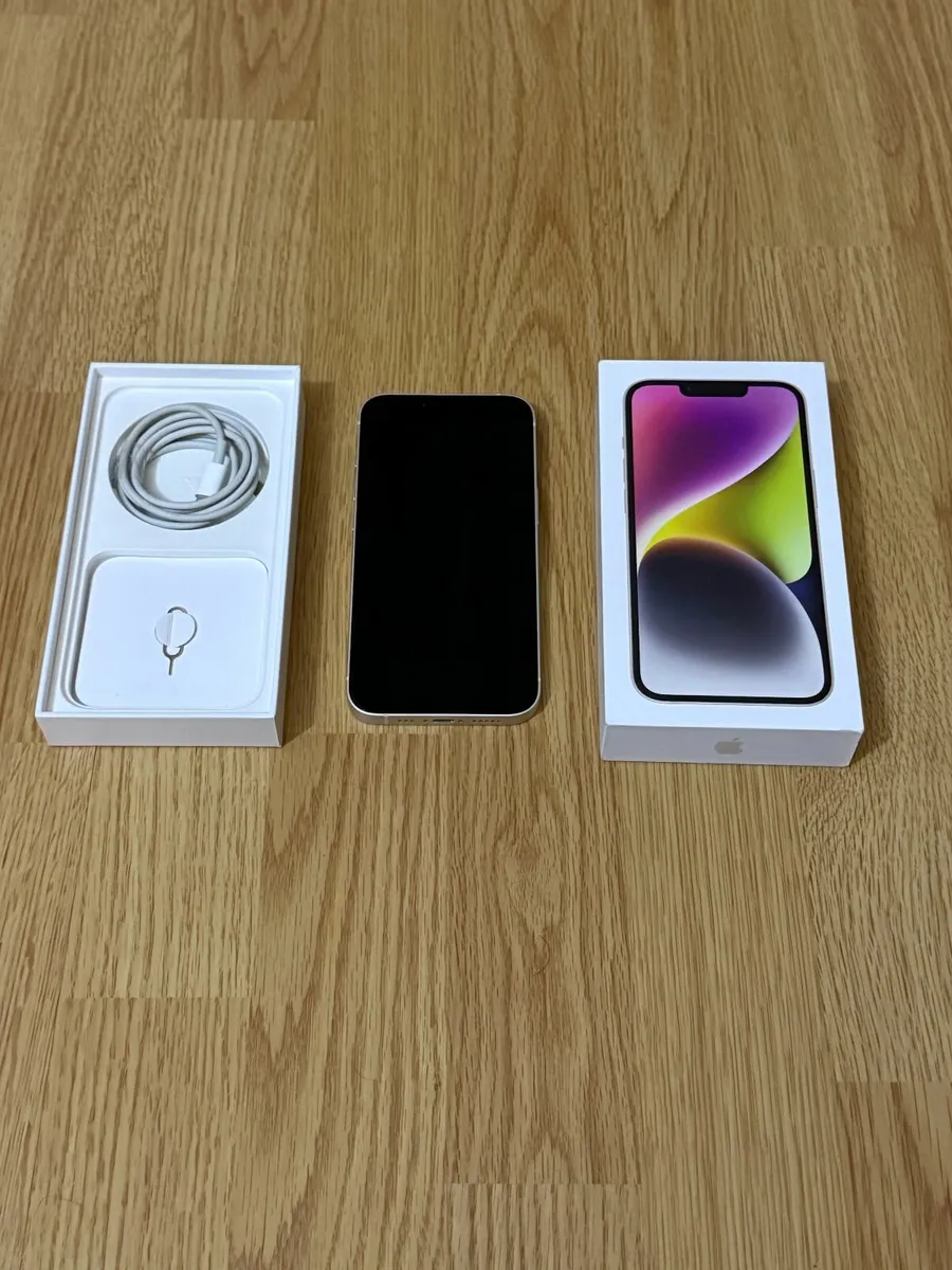 iPhone 14 White 128GB Unlocked - Image 1