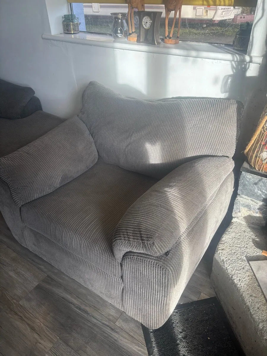Sofa & armchair grey - Image 2