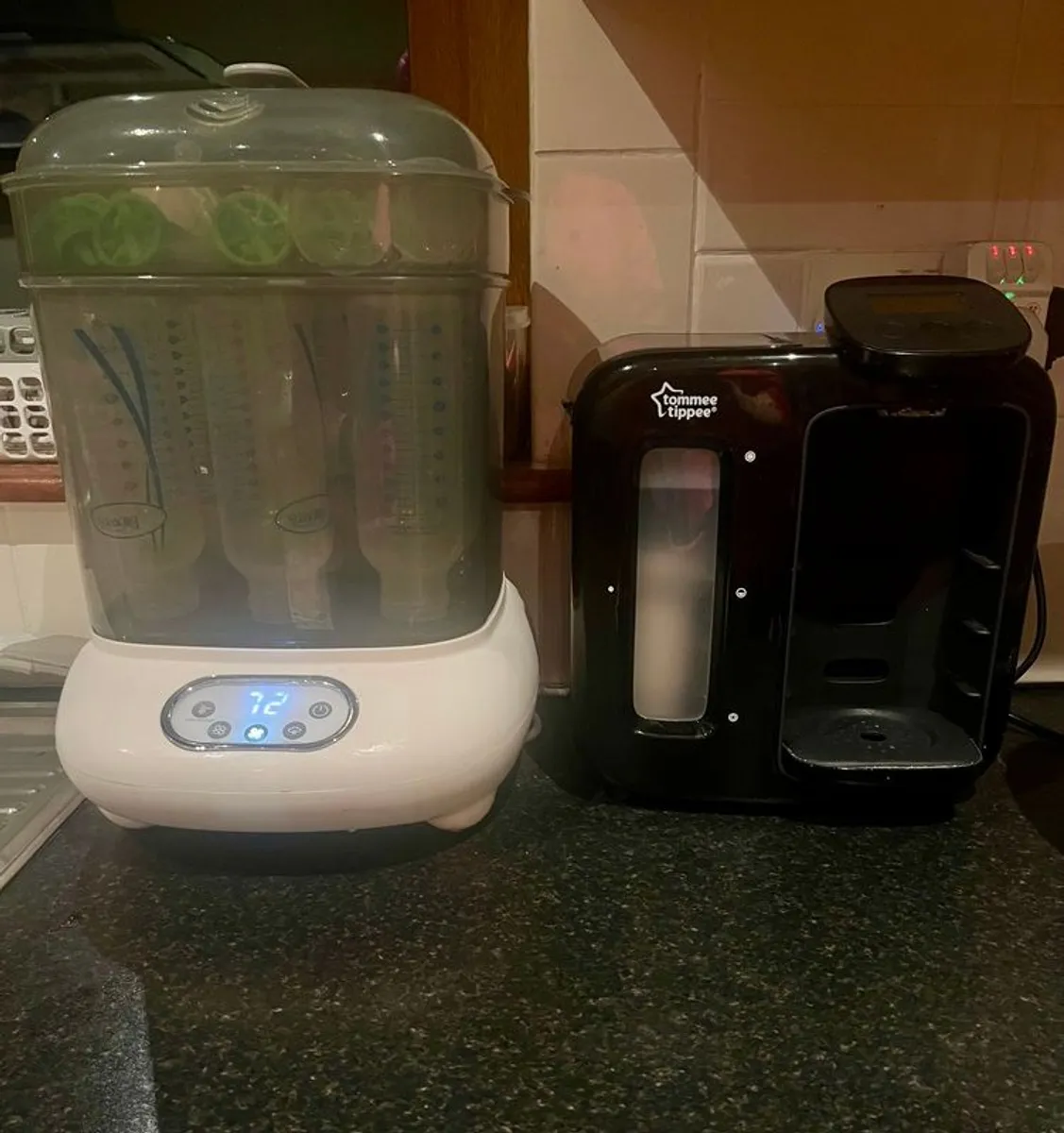 Tommee Tippee Prep Machine and 9 bottle steriliser