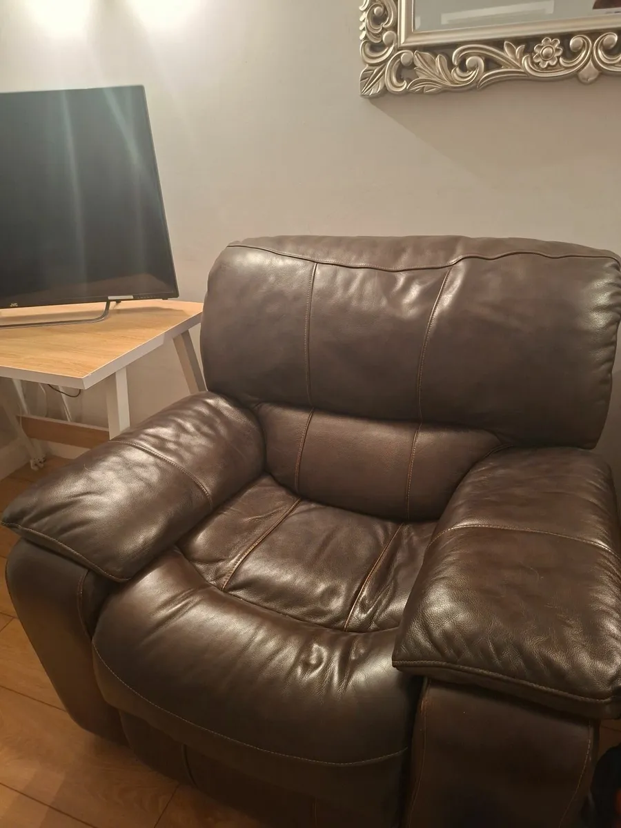 Recliner Arm Chair Leather - Image 2