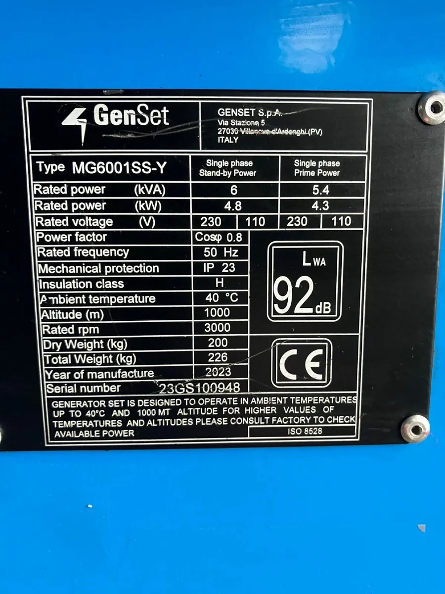 6KVA Diesel Generator - Image 3