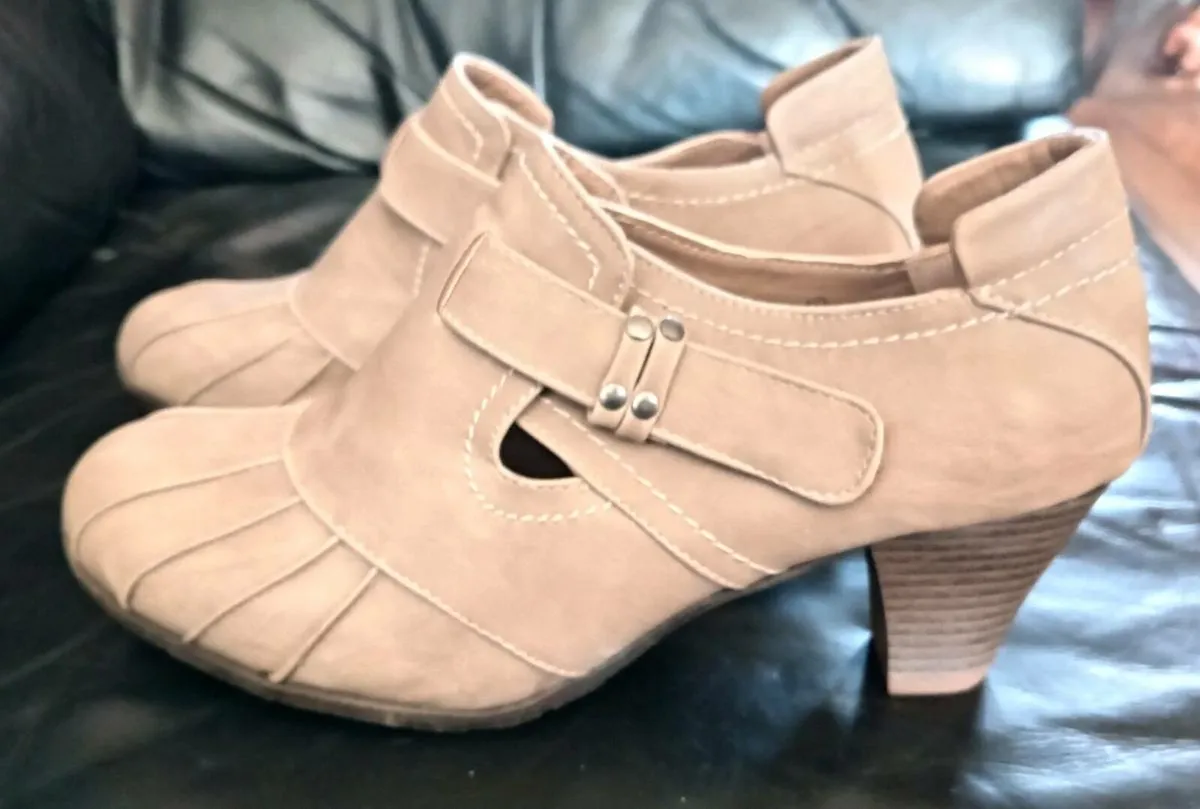 Tan Suede Shoes - Image 1