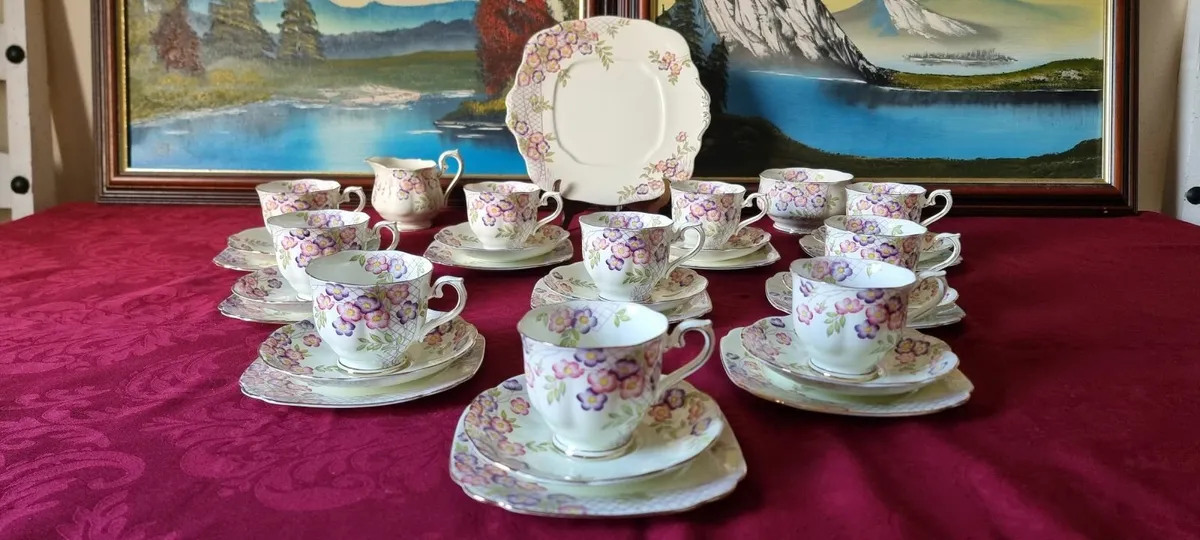 33Pc.Royal Albert Crown China Tea Set For10 Person - Image 2