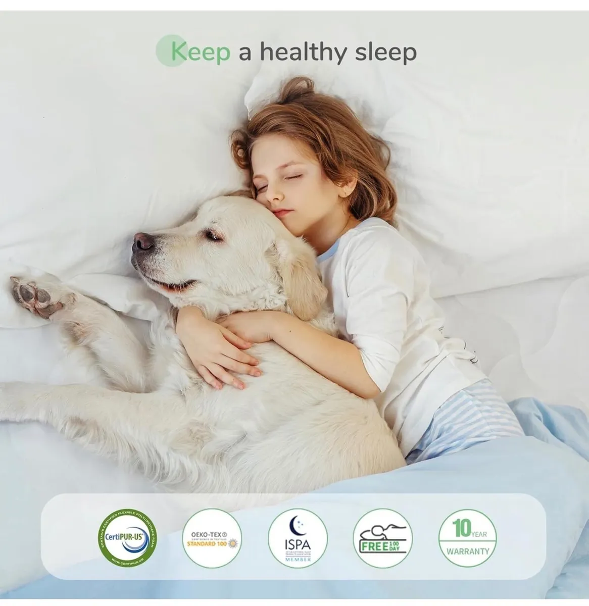 King Size Mattresses, 8 Inch Pocket Sprung Mattres - Image 3