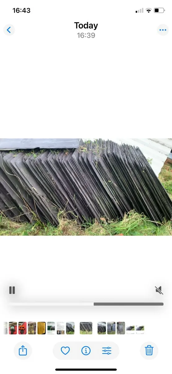 Bangor slates chimney pots floor ridge roof tiles - Image 1
