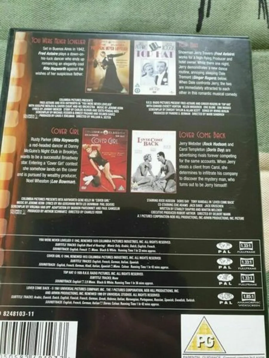 Top Hat Cover Girl Lover Come Back DVD Boxset - Image 3