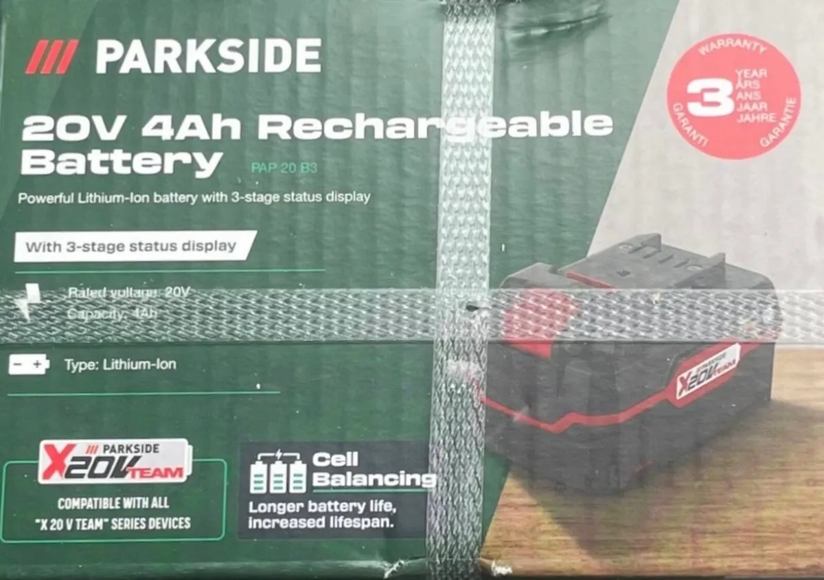 Parkside 20V 4Ah Rechargeable Battery