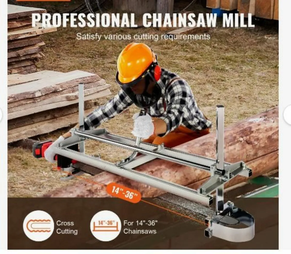 Portable Sawmill 35.6cm-91.4cm Guide Bar - Image 3