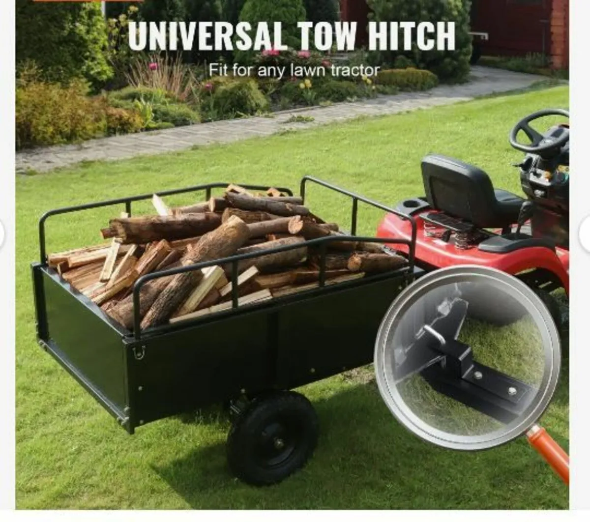 Heavy Duty ATV Trailer Steel Dump Cart - Image 2