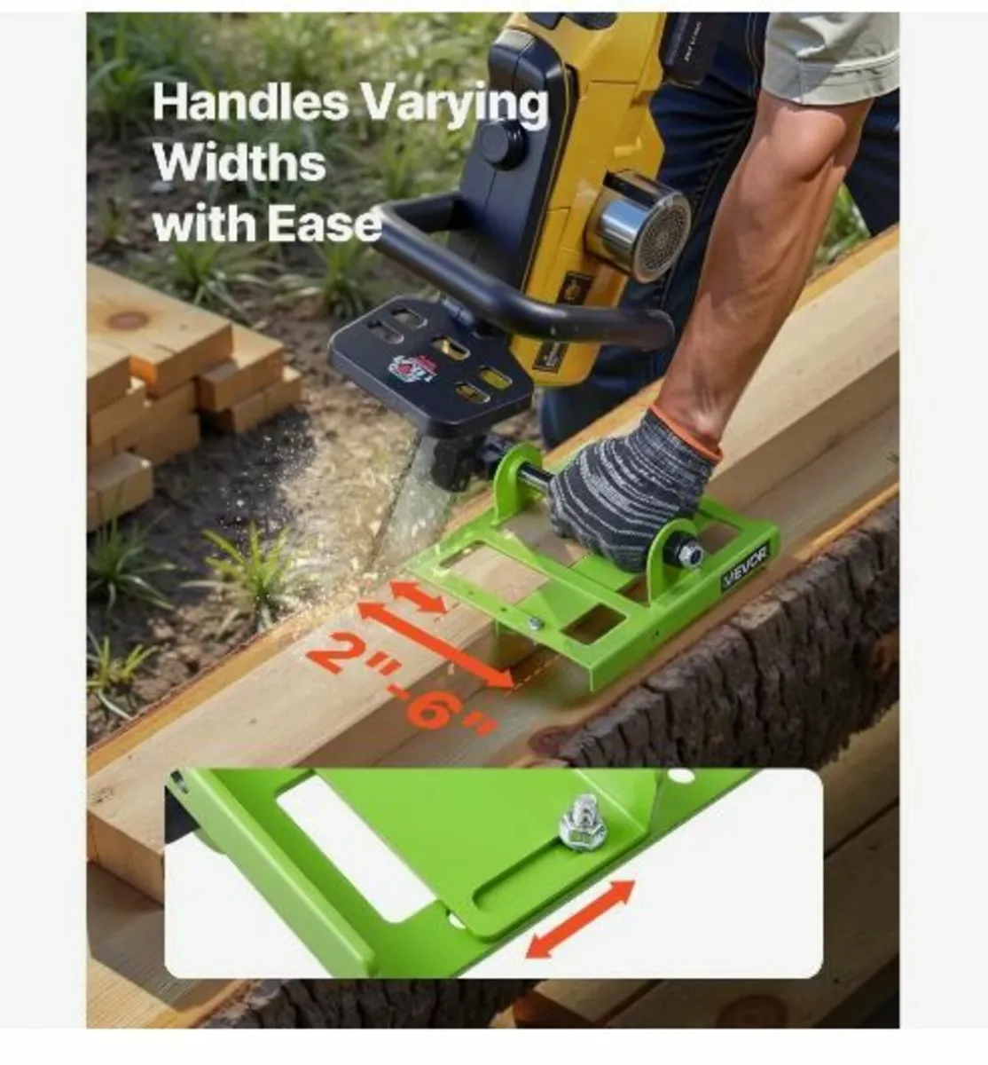 Chainsaw Mill, Adjustable 5-15 cm - Image 2