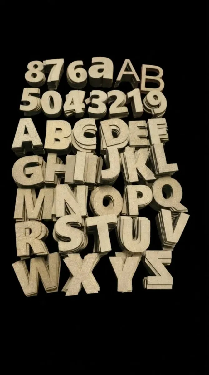 Custom MDF Letters - Loose, Unpainted - Image 1
