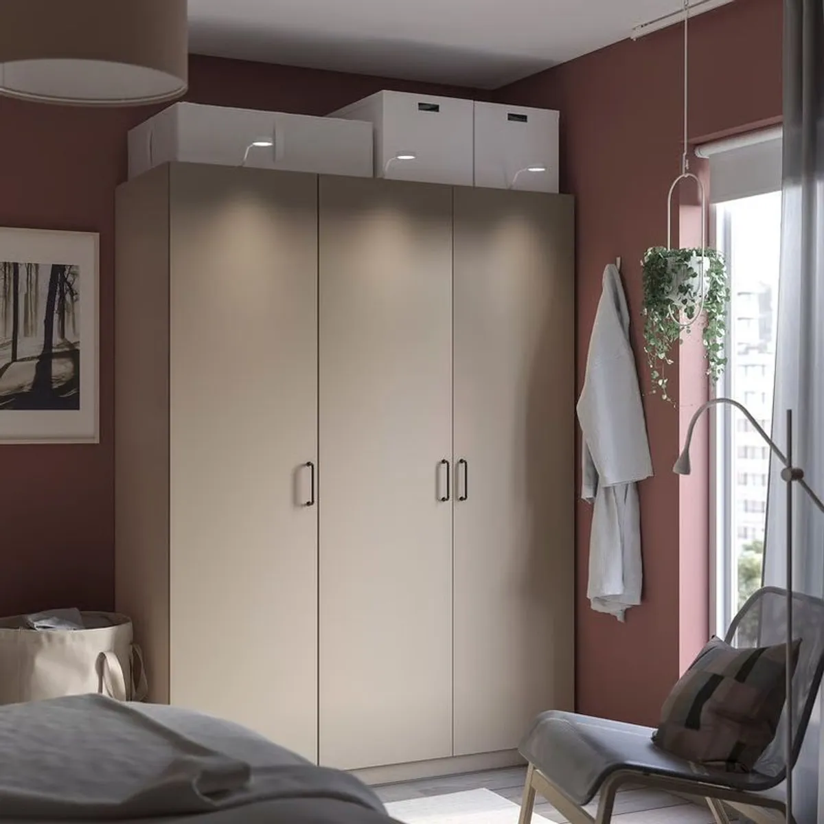 Pax Forsand IKEA Wardrobe Combo - new but assembled - Image 1