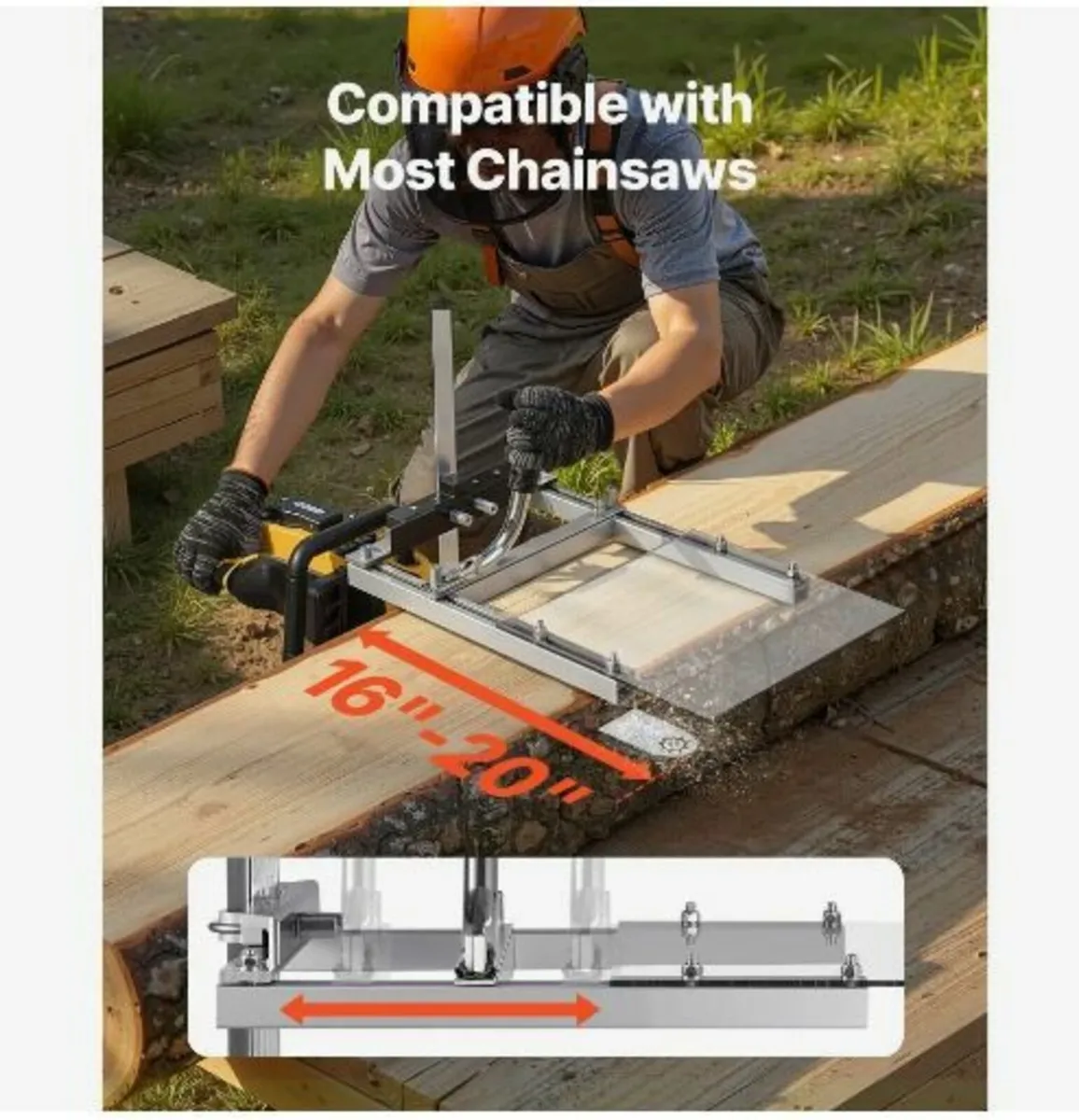Chainsaw Mill, Portable Sawmill Fits 41-51 cm - Image 2